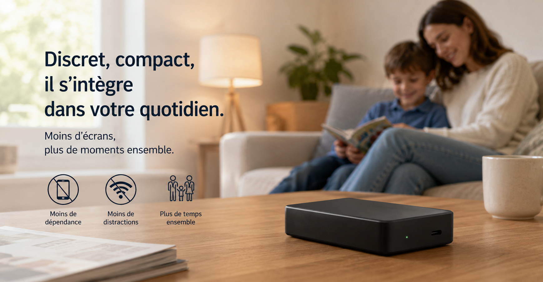 Brouilleur de téléphone discret au design compact