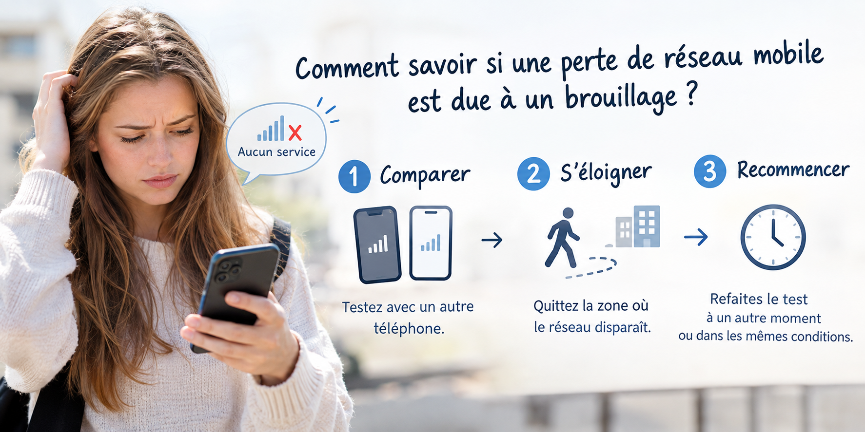 Perte de réseau mobile et brouillage