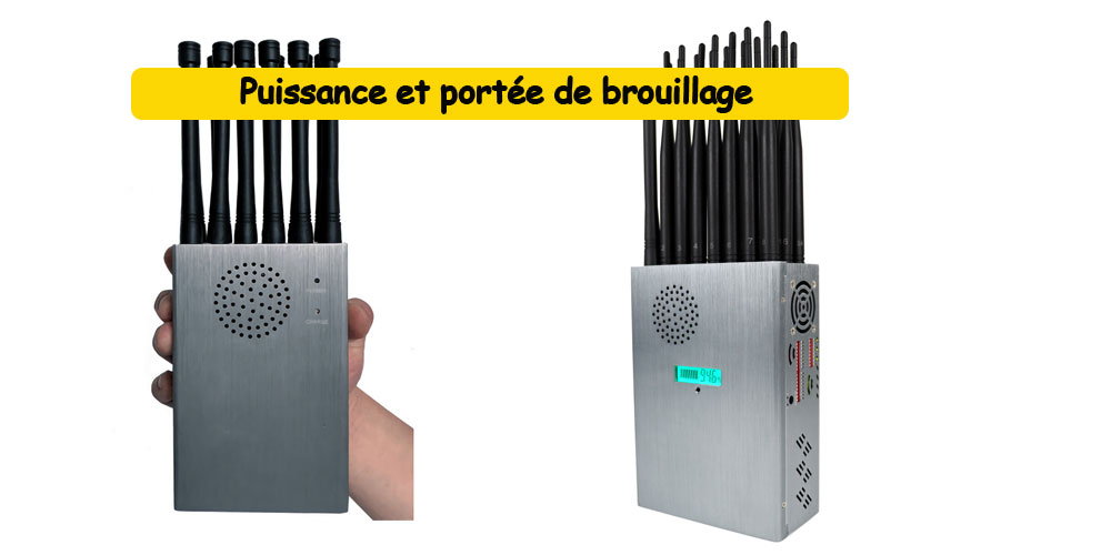 Puissance et portée de brouillage