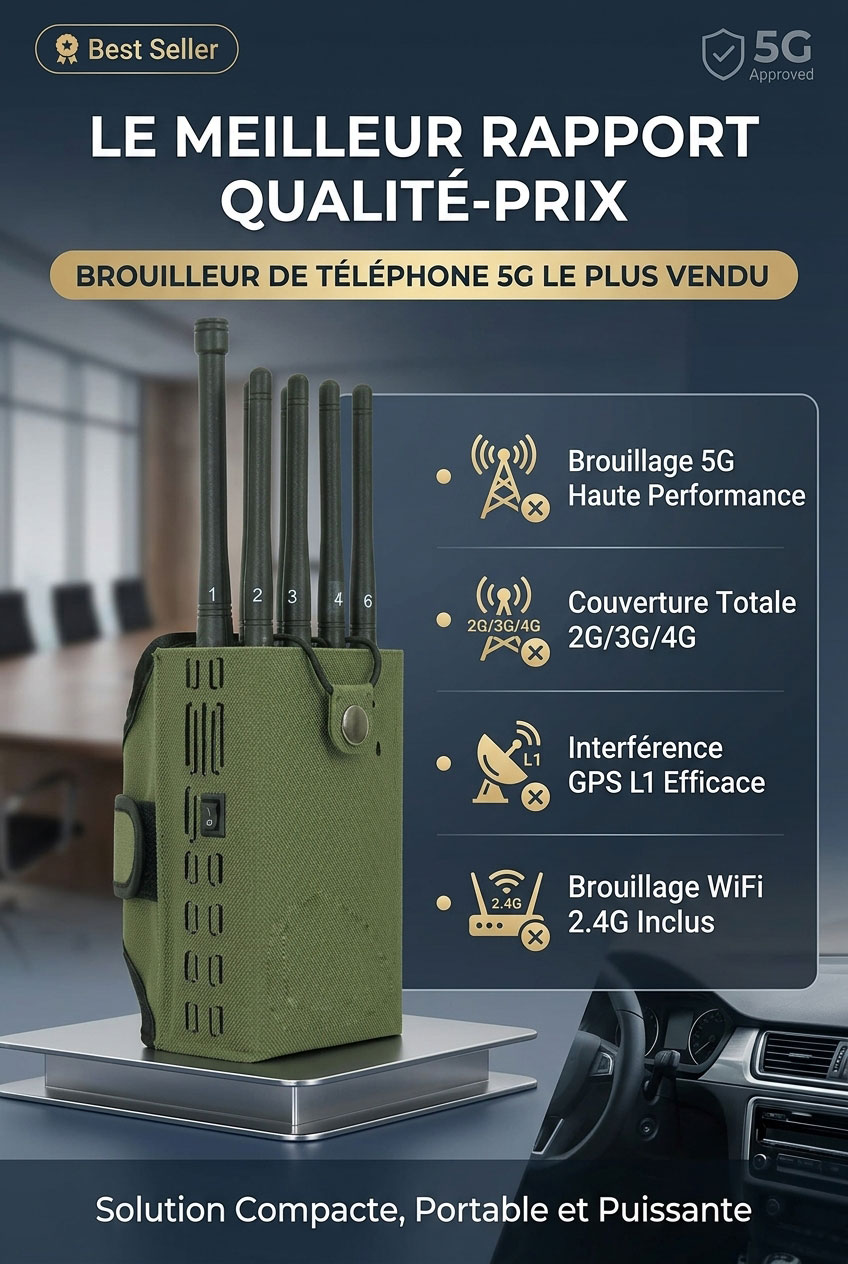 Brouilleur de téléphone 5G d'entrée de gamme