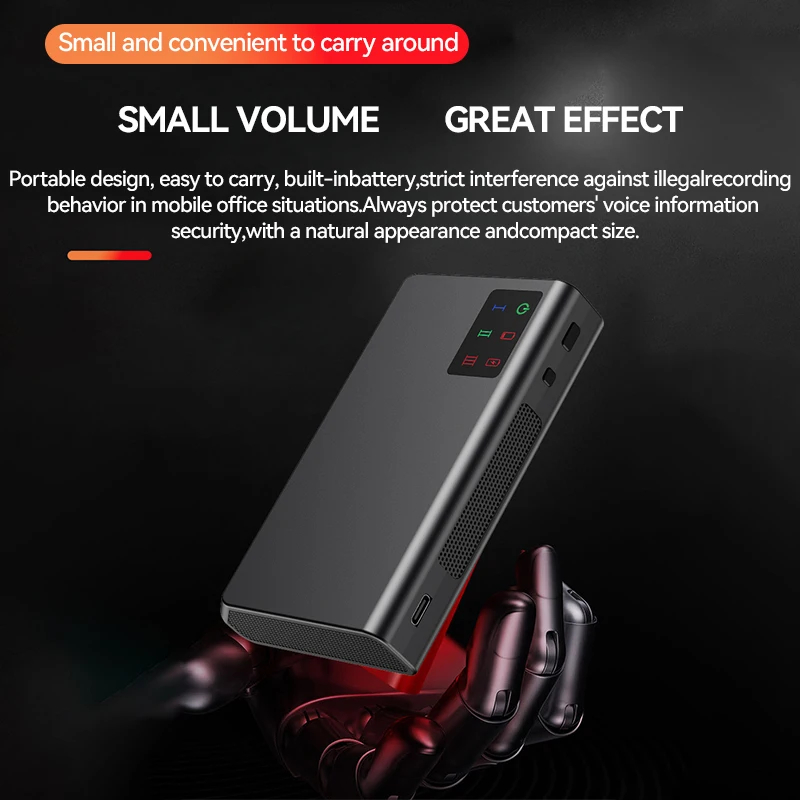 brouilleur audio portable pour réunions confidentielles