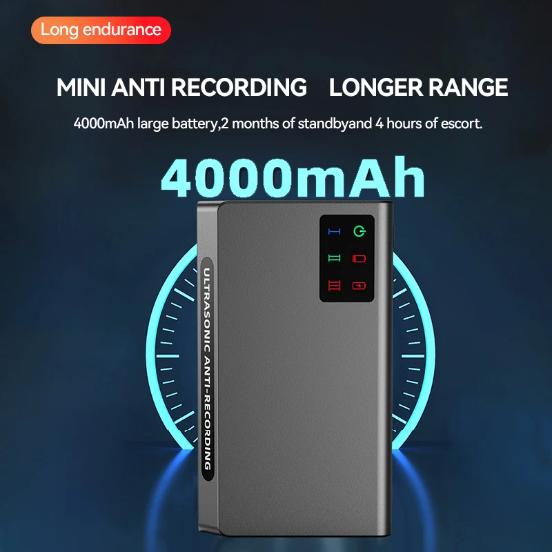 FL700 brouilleur d'enregistrement audio avec batterie intégrée de 4000 mAh