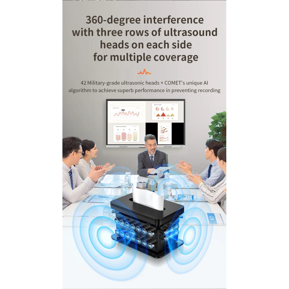 bloqueur microphone discret 360 degrés