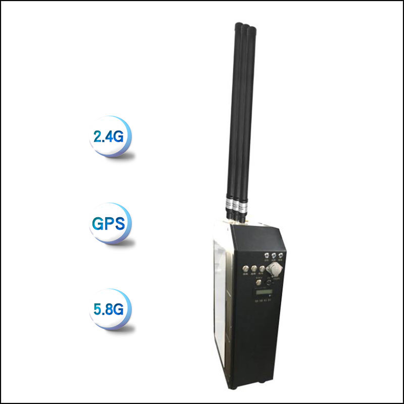 3 bands Backpack frequency jammer for drones