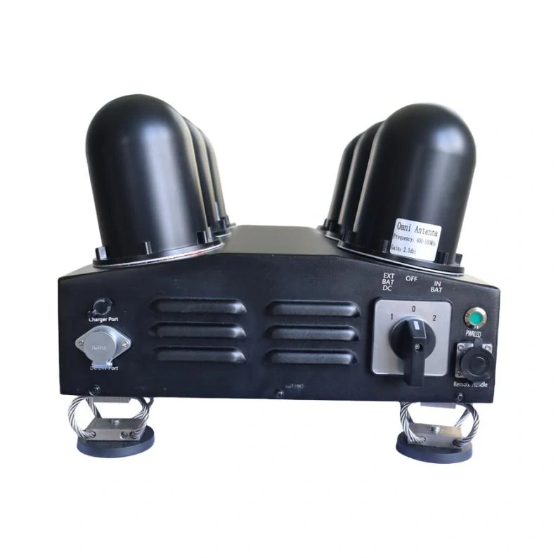 Waterproof anti drone jammer with magnetic base