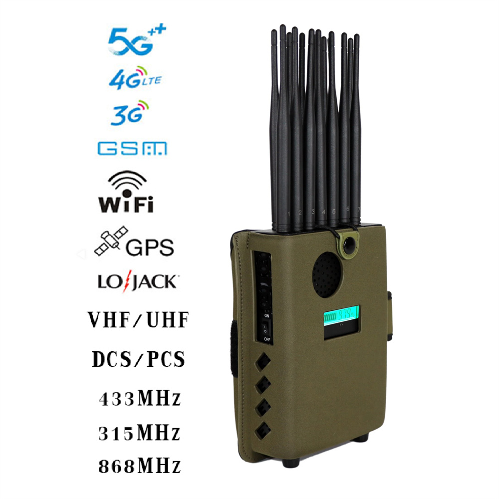 Classic Black 14 Bands Cell Phone Signal Jammer
