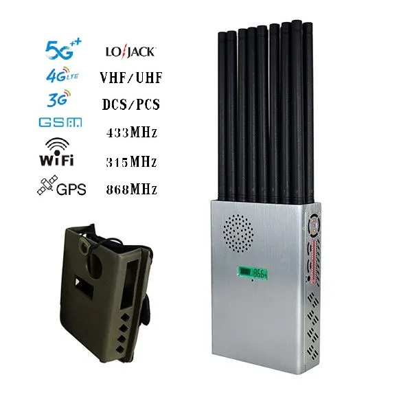 Portable 5G signal jammer with nylon jacket