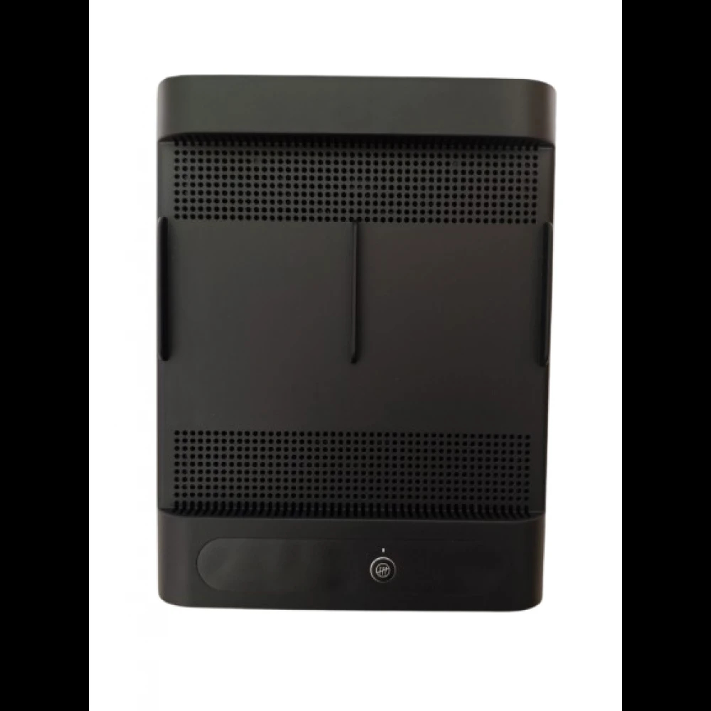 Black ultrasonic audio recording jammer phone stand