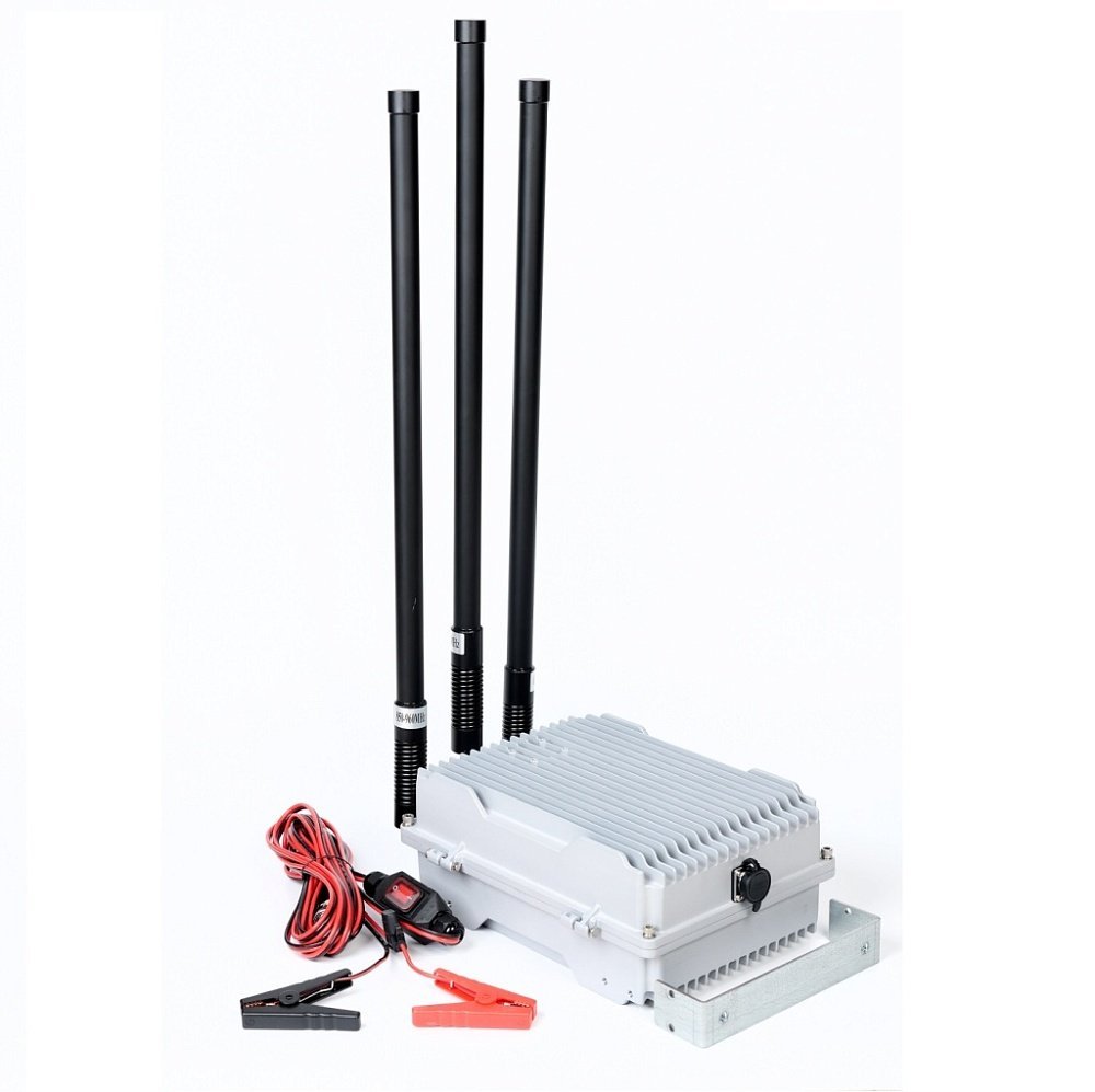 Powerful 3 bands vehicle mounted anti drone Jammer
